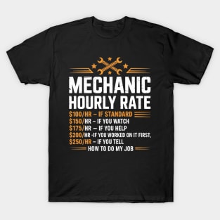 Mechanic Hourly Rate T-Shirt